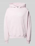 Pegador Hoodie mit Statement-Print Modell 'LOBOS' in Pink, Größe M