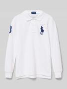 Polo Ralph Lauren Kids Slim Fit Poloshirt mit Logo-Stitching in Weiss,...