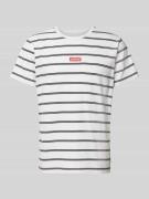 Levi's® T-Shirt mit Label-Badge in Offwhite, Größe XS