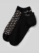 BOSS Sneakersocken mit Label-Stitching im 2er-Pack in Black, Größe 39-...