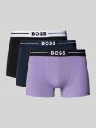 BOSS Trunks mit elastischem Label-Bund im 3er-Pack in Flieder, Größe M