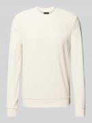 Guess Sweatshirt mit Label-Badge in Beige, Größe S