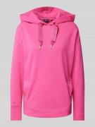 JOOP! Hoodie mit Logo-Stitching in Fuchsia, Größe 40