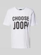 JOOP! T-Shirt mit Logo-Print in Weiss, Größe 38