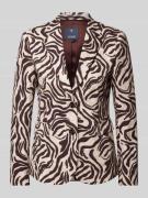 JOOP! Blazer mit Allover-Print in Beige, Größe 40