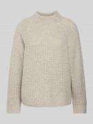 Windsor Strickpullover in Melange-Optik in Beige, Größe 40