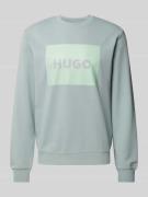 HUGO Sweatshirt mit Label-Print Modell 'DURAGOL' in Mint, Größe L