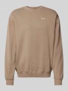 Forét Sweatshirt mit Rundhalsausschnitt in Taupe, Größe L