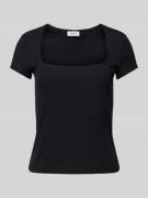 Esprit T-Shirt mit U-Boot-Ausschnitt in Black, Größe XL