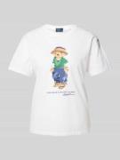 Polo Ralph Lauren T-Shirt mit Motiv- und Label-Print Modell 'Beach' in...