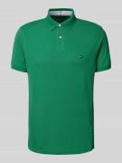 Tommy Hilfiger Regular Fit Poloshirt mit Logo-Stitching in Grass, Größ...