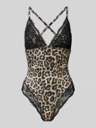 Guess Body mit Spitzenbesatz Modell 'LILY' in Black, Größe M