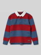 Tommy Hilfiger Kids Longsleeve mit Umlegekragen und Label-Stitching in...