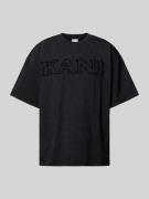 KARL KANI T-Shirt mit Label-Print Modell 'Retro' in Black, Größe L