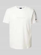 CHAMPION Oversized T-Shirt mit Label-Print in Offwhite, Größe XS