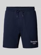 Tommy Jeans Regular Fit Sweatshorts mit Label-Stitching in Dunkelblau,...