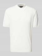 CINQUE Slim Fit Poloshirt mit Knopfleiste Modell 'NUPE' in Offwhite, G...