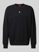 HUGO Sweatshirt mit Label-Badge Modell 'Dettil' in Black, Größe M