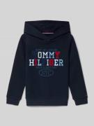 Tommy Hilfiger Kids Hoodie mit Label-Stitching in Marine, Größe 104