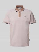 Tom Tailor Regular Style Poloshirt mit Label-Print in Mittelbraun, Grö...