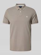 MCNEAL Regular Fit Poloshirt mit Label-Stitching in Graphit, Größe XXX...