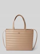 CK Calvin Klein Tote Bag mit Label-Detail Modell 'LINE QUILT' in Camel...