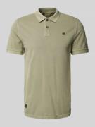 camel active Poloshirt mit Label-Stitching in Khaki, Größe 3XL