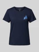 Tom Tailor T-Shirt aus Baumwolle mit Motiv-Print in Marine, Größe S