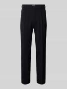 JAKE*S STUDIO MEN Regular Fit Bundfaltenhose mit Bügelfalten in Black,...