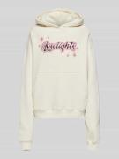 Low Lights Studios Hoodie mit Label-Print Modell 'SPARKLE' in Ecru, Gr...