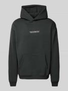 Multiply Apparel Oversized Hoodie mit Label-Print in Black, Größe L