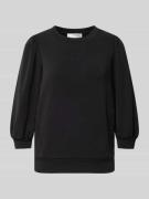 Selected Femme Sweatshirt mit 3/4-Arm in Black, Größe L