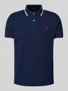 Polo Ralph Lauren Custom Slim Fit Poloshirt mit Logo-Stitching in Mari...