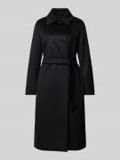 Max Mara Studio Mantel aus reiner Schurwolle mit Umlegekragen in Black...