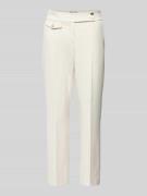 SEDUCTIVE Slim Fit Stoffhose mit Bügelfalten Modell 'INEZ' in Offwhite...