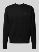 Polo Ralph Lauren Sweatshirt mit Label-Stitching in Black, Größe L