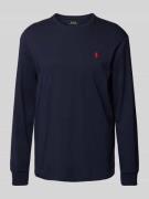 Polo Ralph Lauren Longsleeve mit Label-Stitching in Marine, Größe M