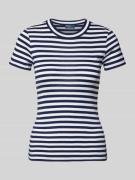 Polo Ralph Lauren T-Shirt mit geripptem Rundhalsausschnitt in Blau, Gr...