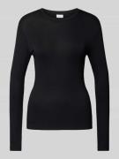 Vila Longsleeve mit Rundhalsausschnitt Modell 'ALEXIA' in Black, Größe...