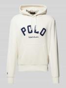 POLO RALPH LAUREN Hoodie mit Kapuze in Ecru, Größe L