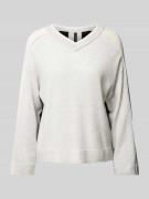 Marc Cain Strickpullover aus Wolle-Kaschmir-Mix mit V-Ausschnitt in He...