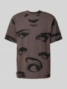 The Hundreds T-Shirt mit Label-Stitching Modell 'SURVEILLANCE' in Anth...