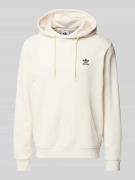 adidas Originals Hoodie mit Label-Stitching in Offwhite, Größe L