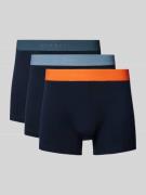 Schiesser Boxershorts mit elastischem Label-Bund im 3er-Pack in Marine...