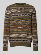 Barbour Strickpullover mit Rundhalsausschnitt Modell 'Case Fairisle' i...