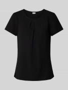 s.Oliver BLACK LABEL Bluse mit gelegten Falten in Black, Größe 40