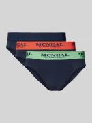 MCNEAL Slip mit elastischem Logo-Bund im 3er-Pack in Marine, Größe S