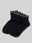 REVIEW Socken mit Label-Detail im 5er-Pack in Black, Größe 39/42