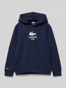 Lacoste Hoodie mit Label-Print in Marine, Größe 140