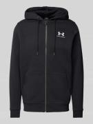 Under Armour Sweatjacke mit Label-Stitching in Black, Größe L